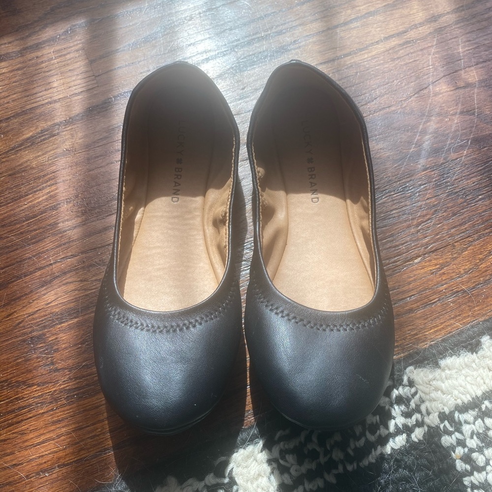 Lucky Brand Black Flats